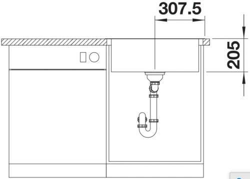 Мойка BLANCO LEMIS 6-IF нержавеющая сталь фото 5
