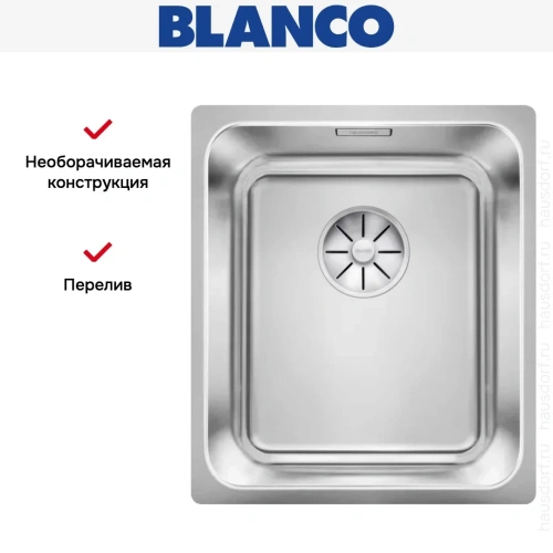 Мойка BLANCO SOLIS 340-IF нержавеющая сталь фото 5