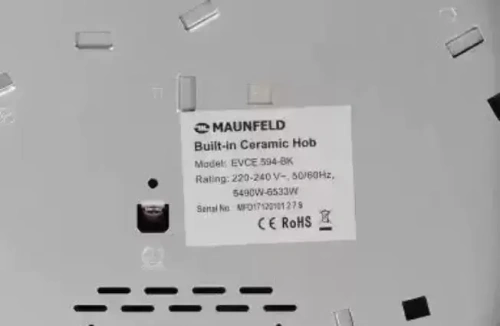 Электрическая варочная панель MAUNFELD EVCE.594-BK фото 12