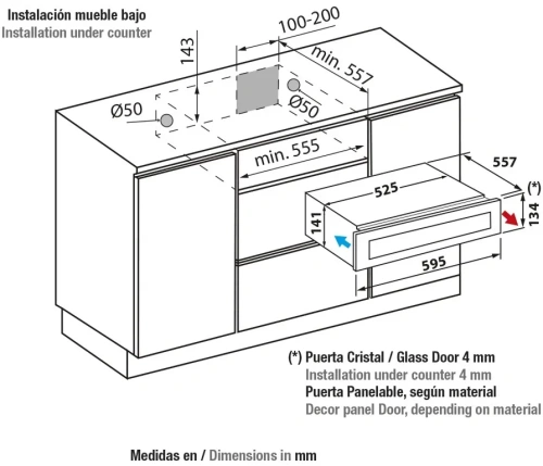 Встраиваемый винный шкаф Pando PVMC 15-5CR фото 8