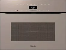 Компактный духовой шкаф с СВЧ Miele H7440 BMX Pearlbeige