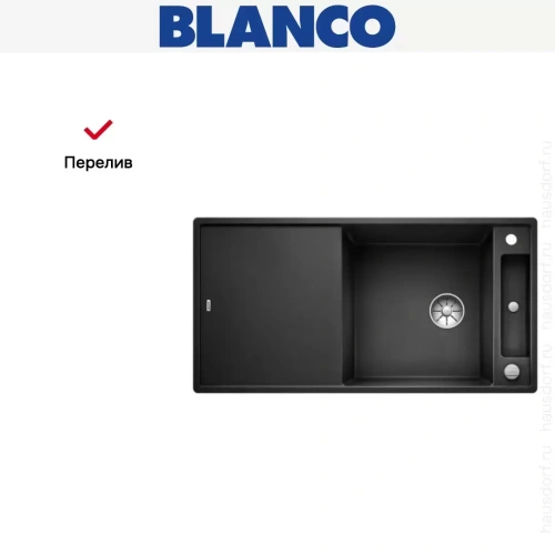 Мойка Blanco AXIA III XL 6 S доска ясень клапан-автомат InFino® антрацит фото 5