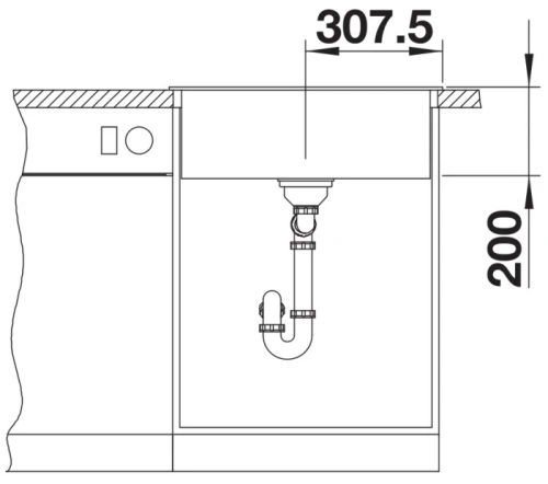 Мойка BLANCO NAYA 6 Silgranit антрацит фото 5
