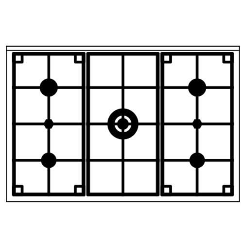 Кухонный блок ILVE Pro Line LD09CWM3/BU красный бургундский (фурн. сатинированная сталь) фото 2