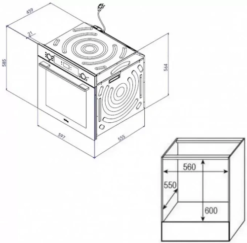 Духовой шкаф Korting OKB 6071 CBX фото 3