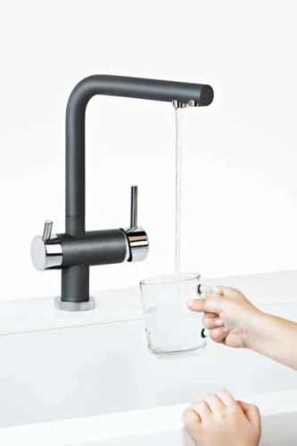 Комплект смесителя Omoikiri NAGANO-LG + PURE DROP LITE фото 5