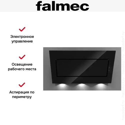 Вытяжка Falmec QUASAR GLASS BLACK 80 фото 4