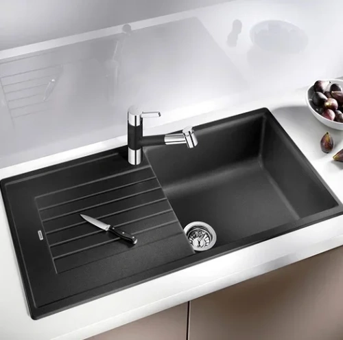 Мойка BLANCO ZIA XL 6 S Silgranit черный фото 2