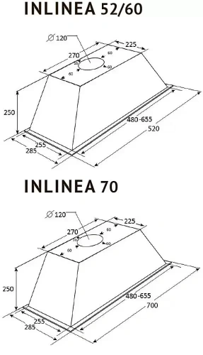 Встраиваемая вытяжка Kuppersberg INLINEA 60 X фото 4