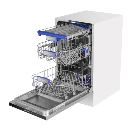Посудомоечная машина с турбосушкой и лучом на полу MAUNFELD MLP-08IM