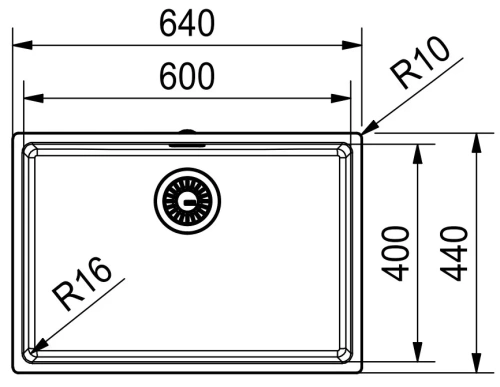 Мойка Franke FEX 210-60 сталь фото 4