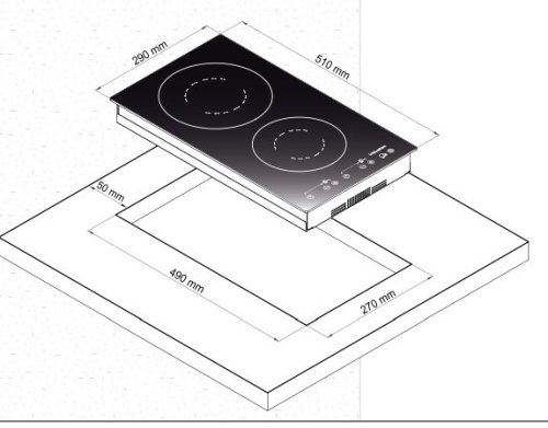 Индукционная варочная панель Korting HI 32003 BW фото 2