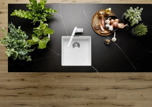 Мойка BLANCO SUBLINE 400-U Silgranit мягкий белый фото 2
