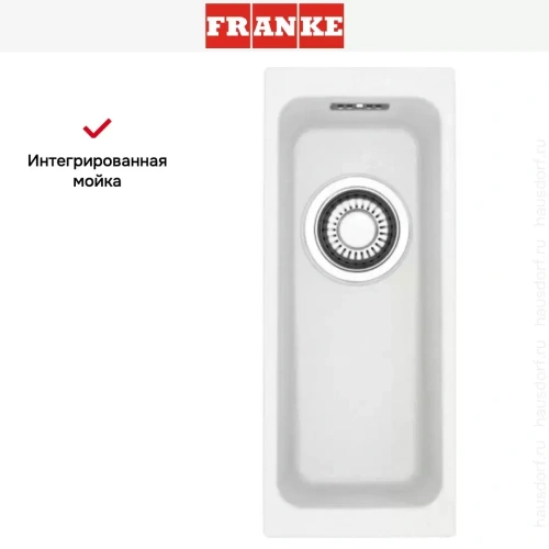 Мойка Franke KBG 110-16 белый фото 3