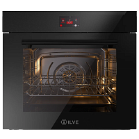 Духовой шкаф ILVE OV601GTPY/BK глянцевый черный (фурн. матовый черный)