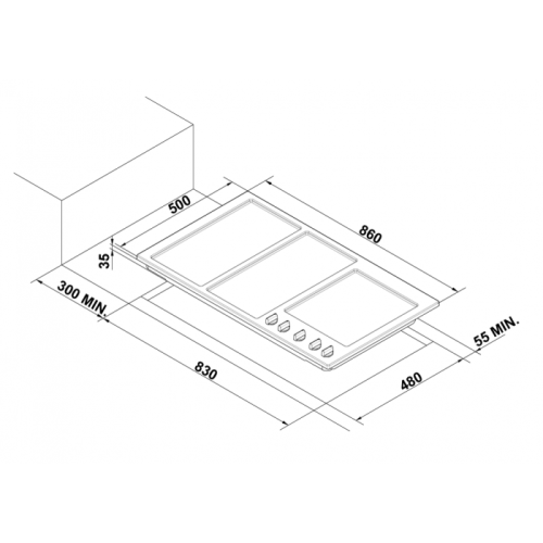 Газовая варочная панель Korting HG 997 CTX фото 2