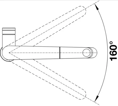 Смеситель Blanco PANERA-S 521547 нержавеющая сталь фото 10