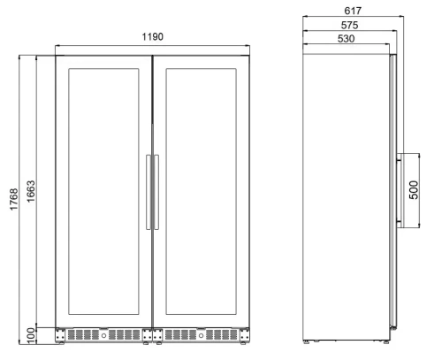 Винный шкаф Dometic E115FG Double Blue фото 8