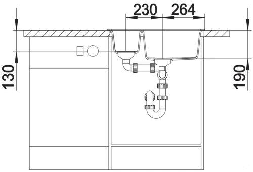 Мойка BLANCO METRA 6 Silgranit черный фото 5