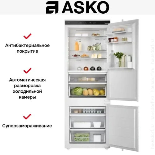 Встраиваемый комбинированный холодильник Asko RBC297SND1 фото 8