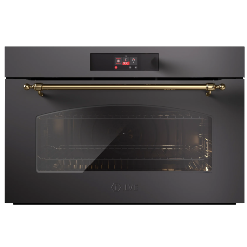 Духовой шкаф ILVE Nostalgie OV91NT31/MGG матовый графит (фурн. латунь) Духовой шкаф ILVE Nostalgie OV91NT31/MGG матовый графит (фурн. латунь)