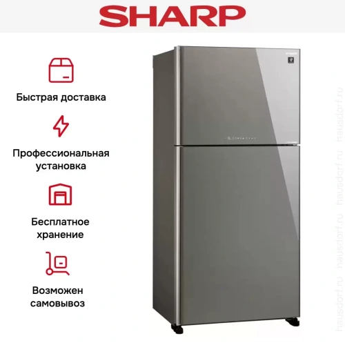 Двухкамерный холодильник Sharp SJ-XG 60 PGSL фото 5