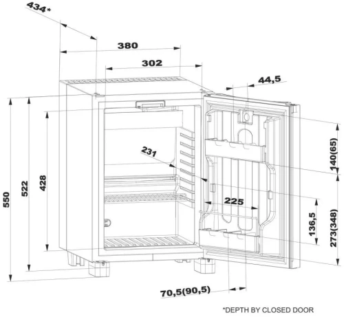 Минибар Dometic RH 439 LDFS фото 11