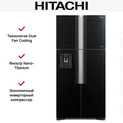 Холодильник Hitachi R-W 660 PUC7 GBK фото 5