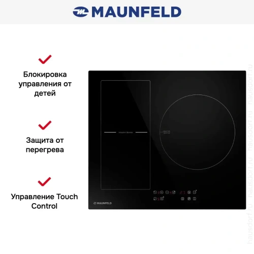 Индукционная варочная панель Maunfeld CVI593BBK фото 8
