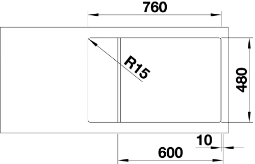 Мойка BLANCO ZIA XL 6 S Compact Silgranit черный фото 4