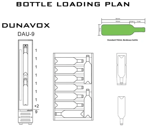 Винный шкаф Dunavox DAU-9.22B фото 4