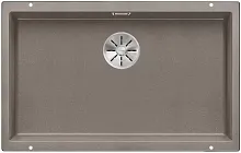 Мойка Blanco SUBLINE 700-U SILGRANIT отводная арматура InFino® серый беж