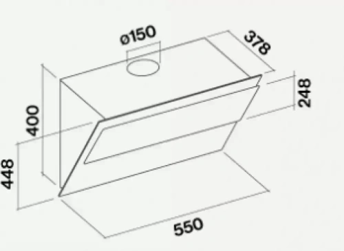 Вытяжка Falmec VERSO 55 WHITE фото 4
