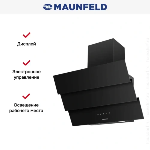Вытяжка Maunfeld MANCHESTER Light 60 Black Glass Black фото 5