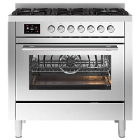 Кухонный блок Professional Plus ILVE P366DDWSY/SS нержавеющая сталь (фурн. сатинированная сталь)