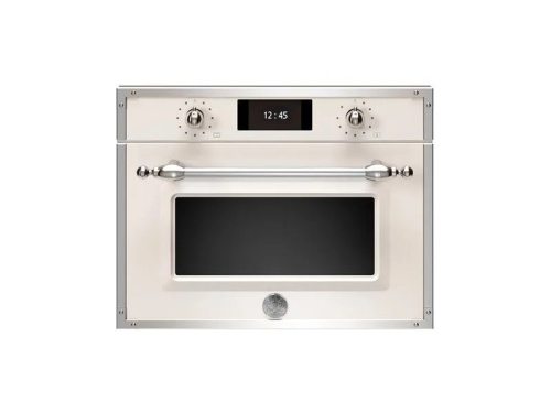 Компактный духовой шкаф Bertazzoni F457HERMWTAX комбинированный с микроволновой печью, 60x45 см, слоновая кость/хром Слоновая кость / хром фото 2