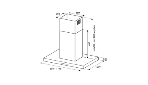 Вытяжка Bertazzoni KTI120P1AXT фото 4