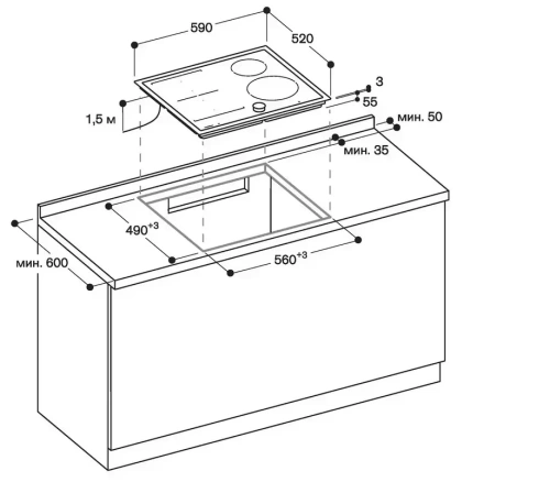 Индукционная варочная панель Gaggenau CI262104 фото 2