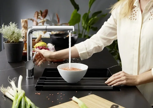 Мойка BLANCO SUBLINE 400-U Silgranit вулканический серый фото 4