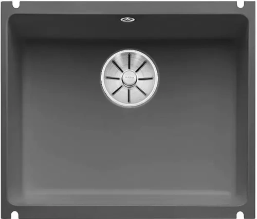 Мойка Blanco SUBLINE 500-U керамика отводная арматура InFino® базальт