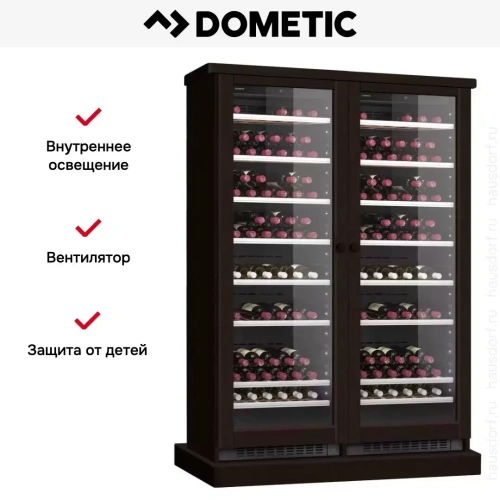 Винный шкаф Dometic C125G Double Wooden Wenge фото 7