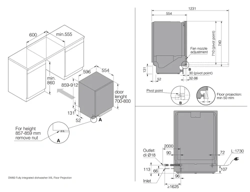 Встраиваемая посудомоечная машина Asko DFI778UXXL фото 5