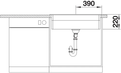 Мойка BLANCO ETAGON 8 Silgranit антрацит фото 6