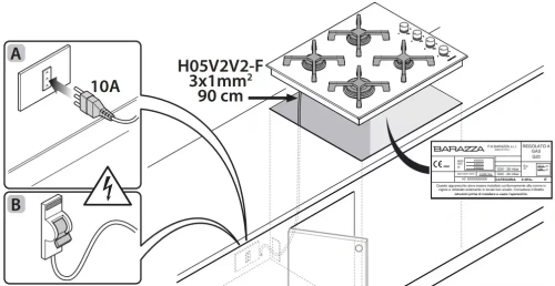 Газовая варочная панель Barazza 1PSP75 фото 4