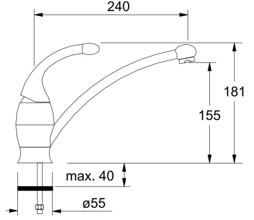 Смеситель Franke 690 серый фото 3