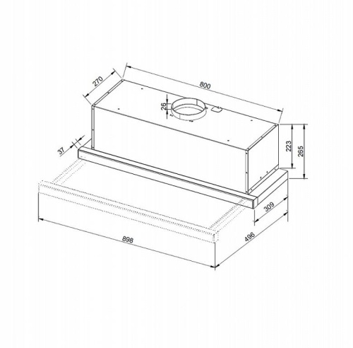 Вытяжка с выдвижным экраном Korting KHP 9975 GN фото 2