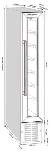 Винный шкаф Climadiff AV7X фото 2