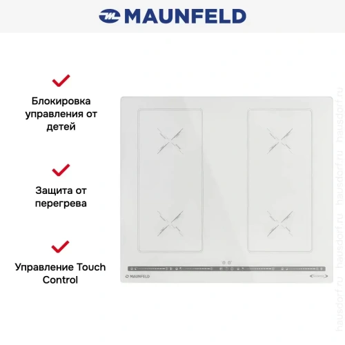 Индукционная варочная панель Maunfeld CVI594SB2WHA Inverter фото 9