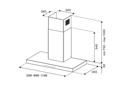 Вытяжка Bertazzoni KT90P1AXT фото 3