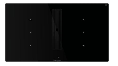 Индукционная варочная панель с вытяжкой KMI 9350.0 SR черный хром Куперсбуш / Kuppersbusch Индукционная варочная панель с вытяжкой KMI 9350.0 SR черный хром Куперсбуш / Kuppersbusch